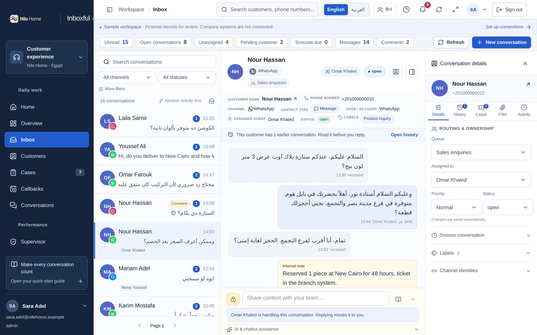 Inboxful shared inbox